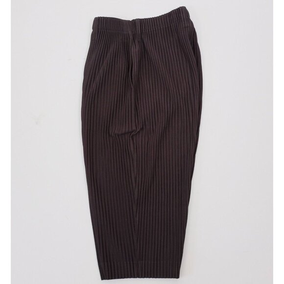 Issey Miyake Homme Plisse 2 / Medium shorts cropped pants matte black w/pockets - Picture 3 of 11